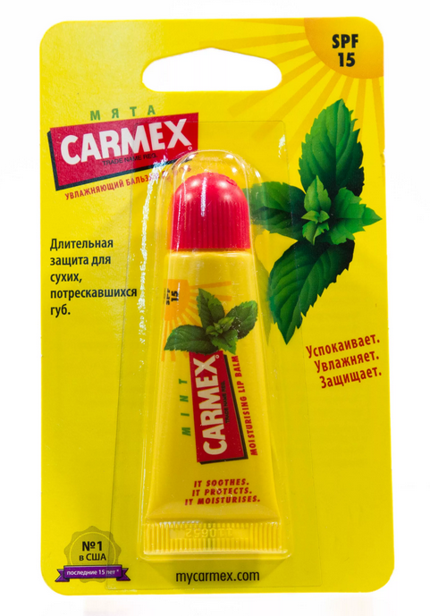 фото упаковки Carmex Бальзам для губ мята SPF 15