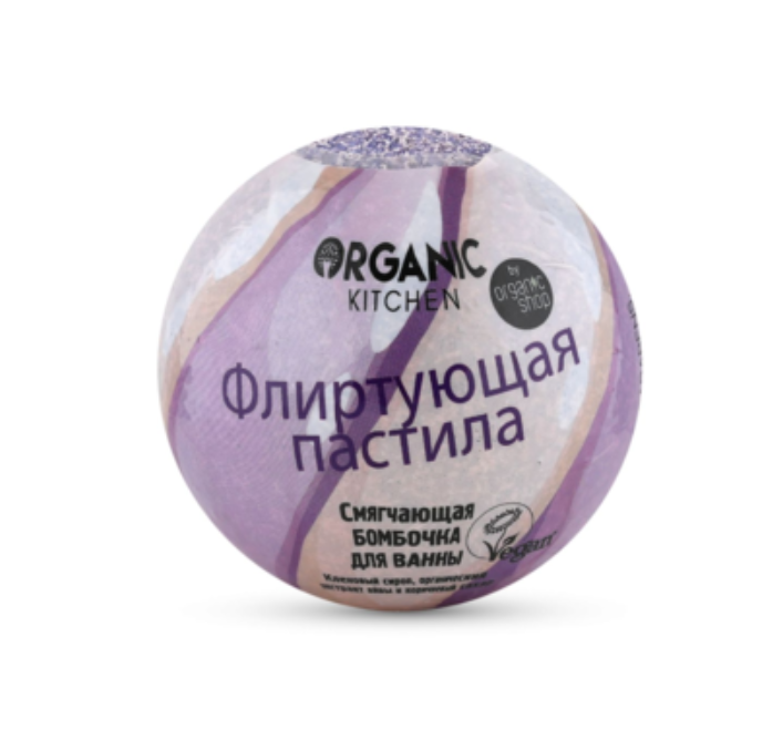 фото упаковки Organic Kitchen Бомбочка для ванны Смягчающая