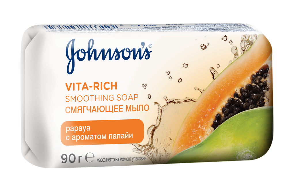 фото упаковки Johnson's Vita-Rich Мыло Смягчающее