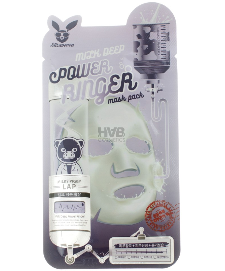 фото упаковки Elizavecca Milk Deep Power Ringer Маска для лица тканевая