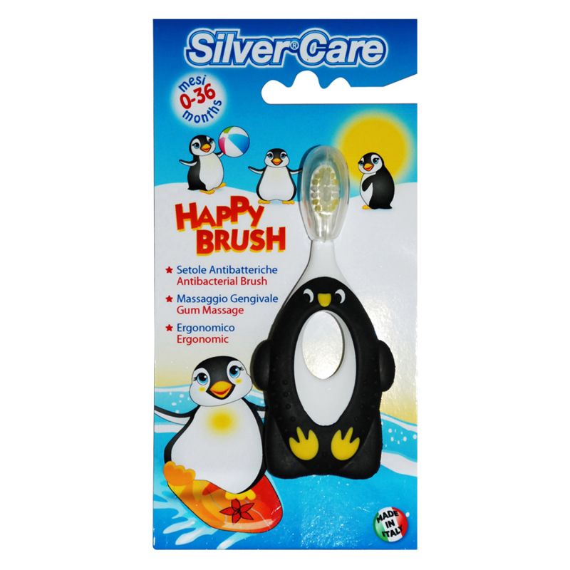 фото упаковки Silver care Happy Brush щетка зубная детская 6-36 месяцев