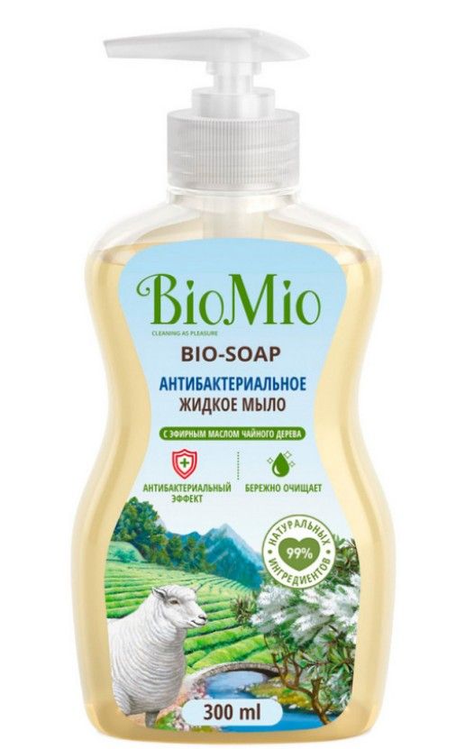 фото упаковки BioMio Bio-Soap Жидкое мыло антибактериальное
