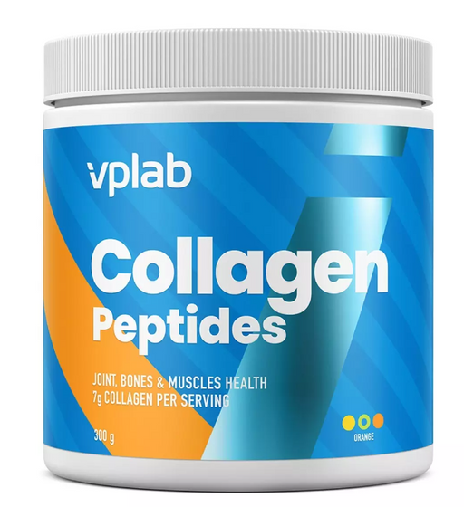 Vplab Collagen Peptides для поддержки красоты и молодости, порошок, апельсин, 300 г, 1 шт.