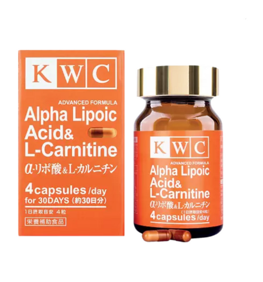 KWC Альфа-липоевая кислота и L-Карнитин улучшенная формула, капсулы, 120 шт.