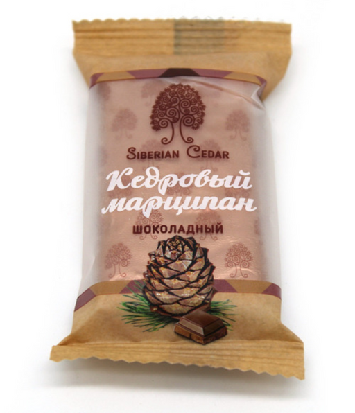 Конфета Сибирский кедр Кедровый марципан, шоколадный, 40,0 г, 1 шт.