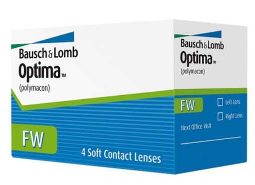 Bausch&Lomb Optima FW Контактные линзы плановой замены, BC=8.7 d=14.0, D(-2.00), 4 шт.
