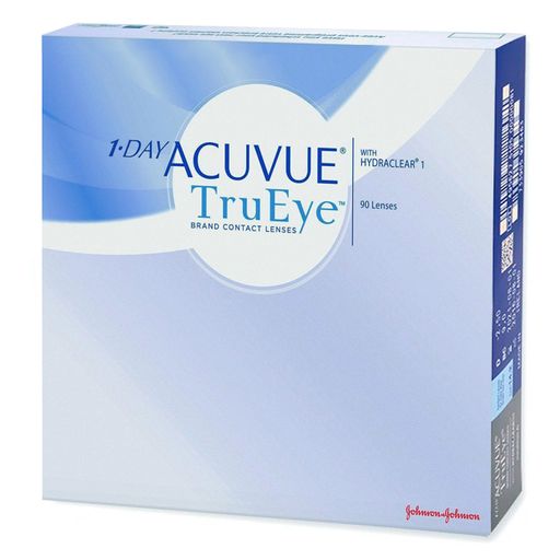 1-Day Acuvue TruEye Линзы контактные Однодневные, BC=8.5 d=14.2, D(-5.00), 90 шт.